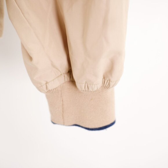 Nautica 2XL Tan Crew Neck Pullover Windbreaker Jacket Fitted Waist Mesh Lined - Picture 4 of 12